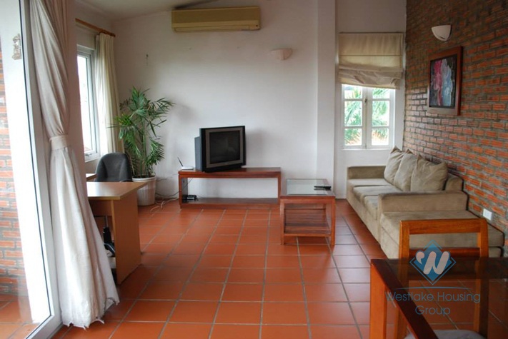 Two bed balcony apartment for rent on To Ngoc Van, Tay Ho, Hanoi
